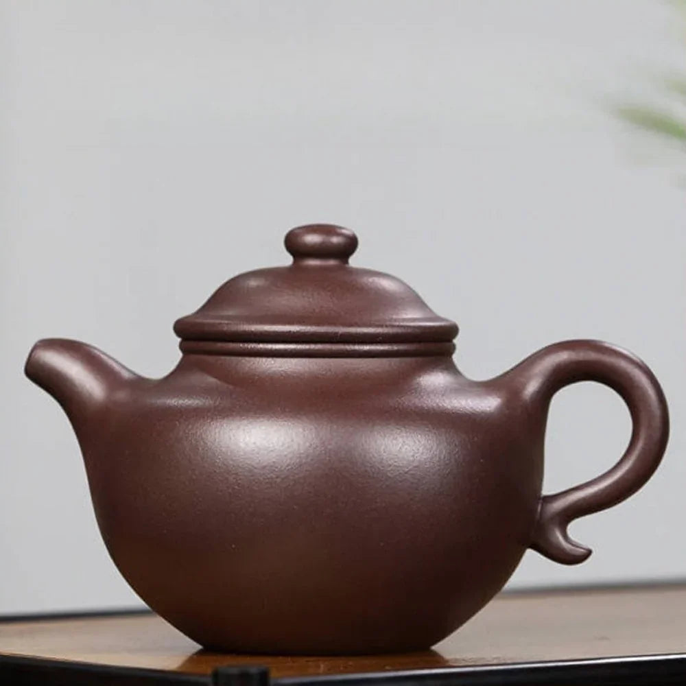 Teko Zisha Yixing Buatan Tangan Sepenuhnya [Lotus Seed Pot] (Zi Ni - 350ml)