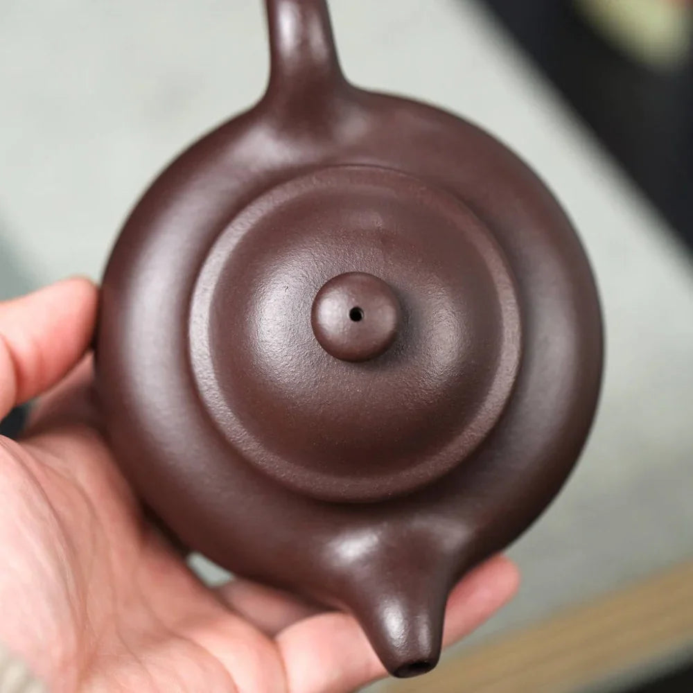 Teko Zisha Yixing Buatan Tangan Sepenuhnya [Lotus Seed Pot] (Zi Ni - 350ml)
