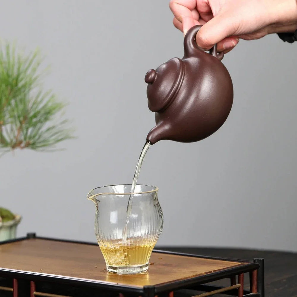 Teko Zisha Yixing Buatan Tangan Sepenuhnya [Lotus Seed Pot] (Zi Ni - 350ml)