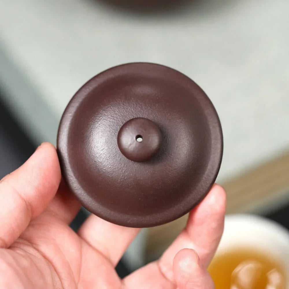 Teko Zisha Yixing Buatan Tangan Sepenuhnya [Lotus Seed Pot] (Zi Ni - 350ml)
