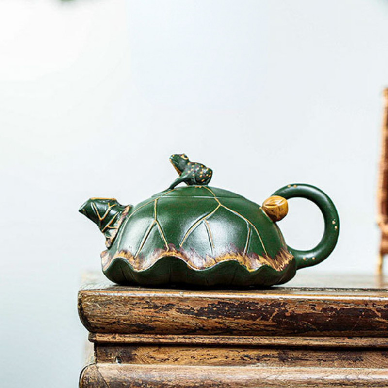 Full Handmade Yixing Zisha Teapot [Lu Yi Angran] (Douqing Sha - 300ml) - YIQIN TEA HOUSE | yiqinteahouse.com | 200-300ml, full handmade zisha teapot, new arrival, teapot, teaware