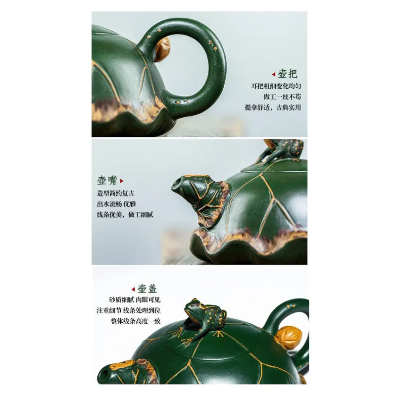 Full Handmade Yixing Zisha Teapot [Lu Yi Angran] (Douqing Sha - 300ml) - YIQIN TEA HOUSE | yiqinteahouse.com | 200-300ml, full handmade zisha teapot, new arrival, teapot, teaware