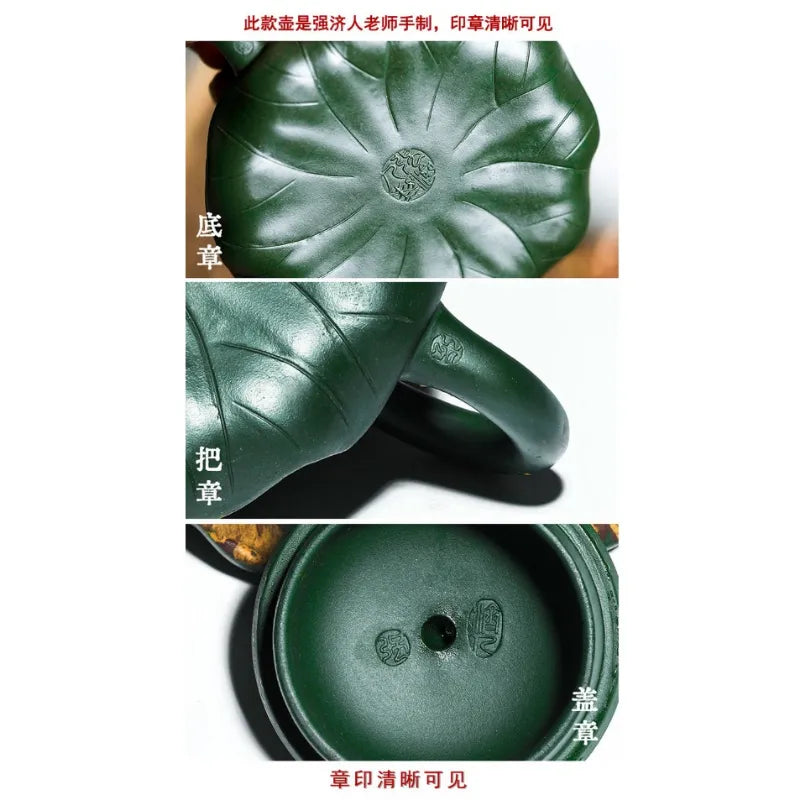 Full Handmade Yixing Zisha Teapot [Lu Yi Angran] (Douqing Sha - 300ml) - YIQIN TEA HOUSE | yiqinteahouse.com | 200-300ml, full handmade zisha teapot, new arrival, teapot, teaware