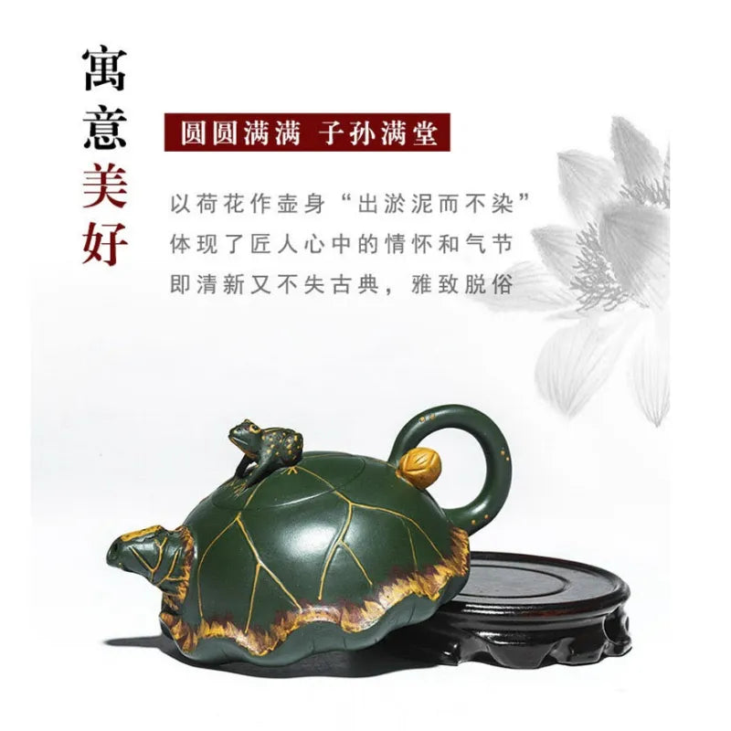 Full Handmade Yixing Zisha Teapot [Lu Yi Angran] (Douqing Sha - 300ml) - YIQIN TEA HOUSE | yiqinteahouse.com | 200-300ml, full handmade zisha teapot, new arrival, teapot, teaware