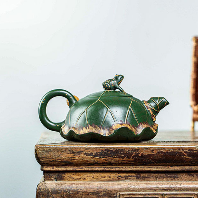 Full Handmade Yixing Zisha Teapot [Lu Yi Angran] (Douqing Sha - 300ml) - YIQIN TEA HOUSE | yiqinteahouse.com | 200-300ml, full handmade zisha teapot, new arrival, teapot, teaware