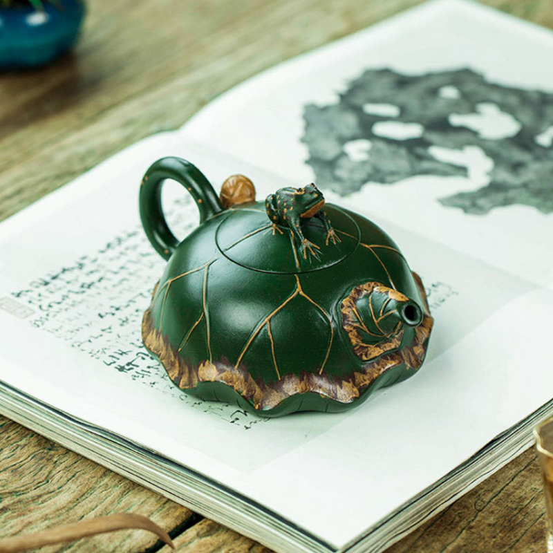 Full Handmade Yixing Zisha Teapot [Lu Yi Angran] (Douqing Sha - 300ml) - YIQIN TEA HOUSE | yiqinteahouse.com | 200-300ml, full handmade zisha teapot, new arrival, teapot, teaware