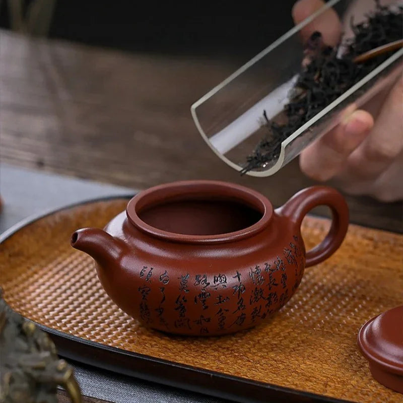 Teko Zisha Yixing Buatan Tangan Sepenuhnya [Man Jiang Hong] (Long Xue Sha - 200ml)