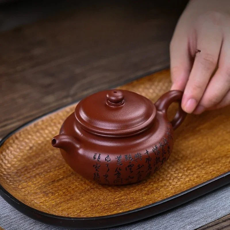 Teko Zisha Yixing Buatan Tangan Sepenuhnya [Man Jiang Hong] (Long Xue Sha - 200ml)