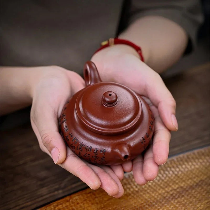 Teko Zisha Yixing Buatan Tangan Sepenuhnya [Man Jiang Hong] (Long Xue Sha - 200ml)