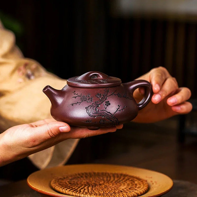 Full Handmade Yixing Zisha Teapot [Nafu Shi Piao] (Shi Hong - 340ml) - YIQIN TEA HOUSE | yiqinteahouse.com | >300ml, full handmade zisha teapot, teapot, teaware