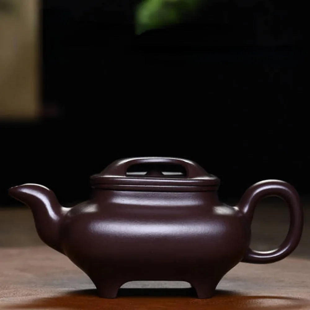 Full Handmade Yixing Zisha Teapot [Niu Gai Chuan Lu Pot] (Lao Zi Ni - 380ml) - YIQIN TEA HOUSE | yiqinteahouse.com | >300ml, full handmade zisha teapot, new arrival, plain smooth, teapot, teaware