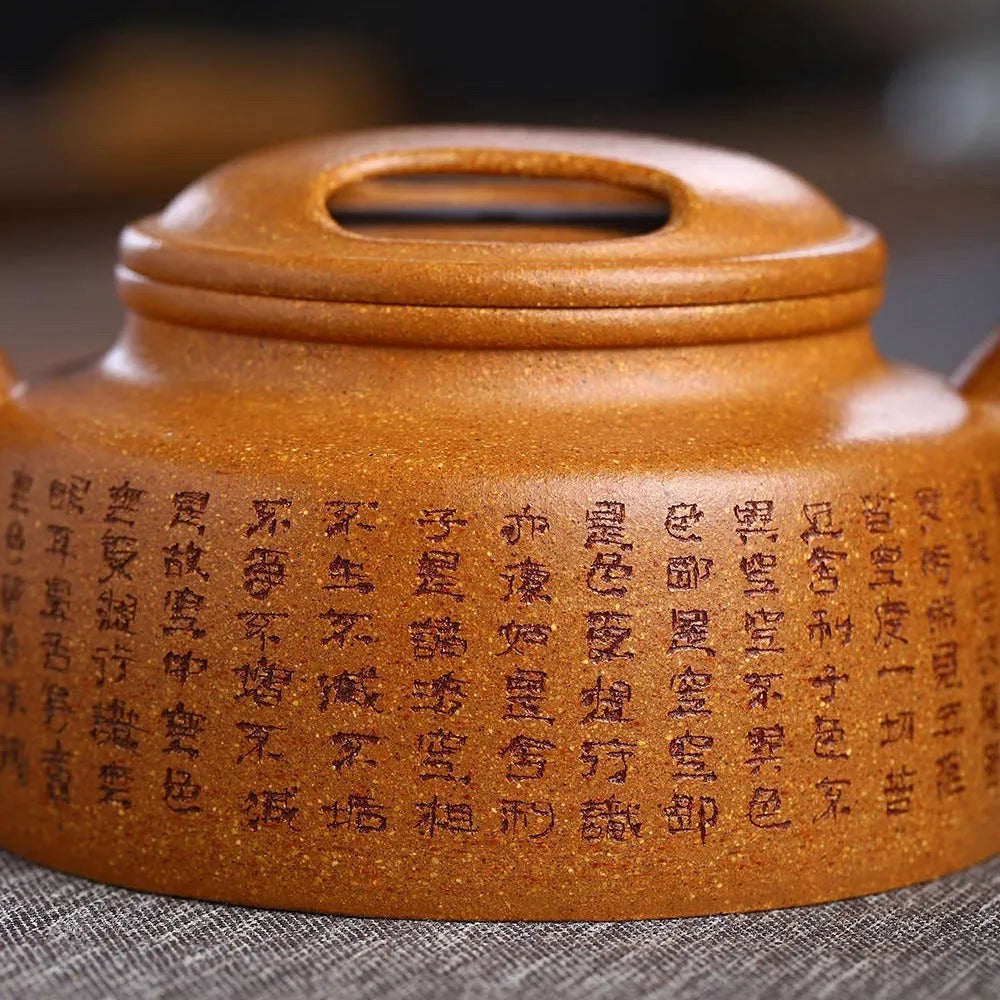 Full Handmade Yixing Zisha Teapot [Niu Gai Lianzi Pot] (Jiang Po Ni - 220ml) - YIQIN TEA HOUSE | yiqinteahouse.com | 200-300ml, full handmade zisha teapot, new arrival, teapot, teaware