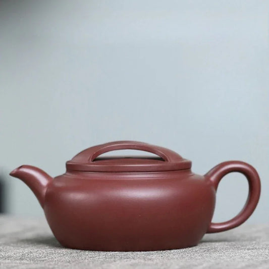 Full Handmade Yixing Zisha Teapot [Niu Gai Lianzi Pot] (Zi Ni - 210ml)