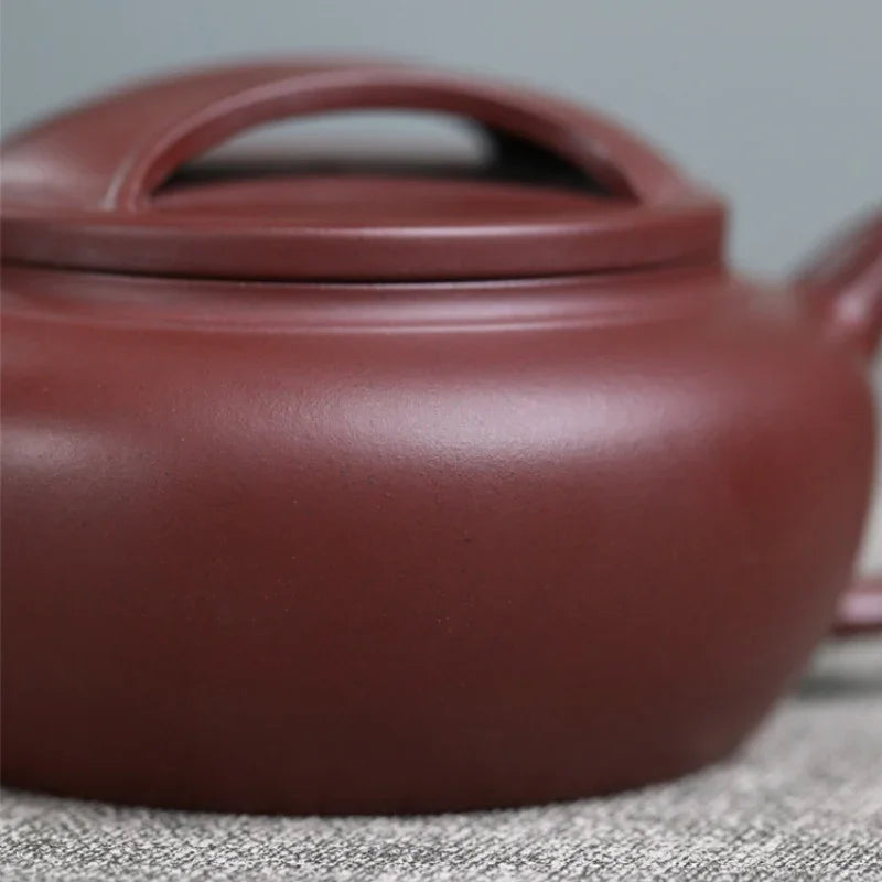 Teko Zisha Yixing Buatan Tangan Sepenuhnya [Niu Gai Lianzi Pot] (Zi Ni - 210ml)