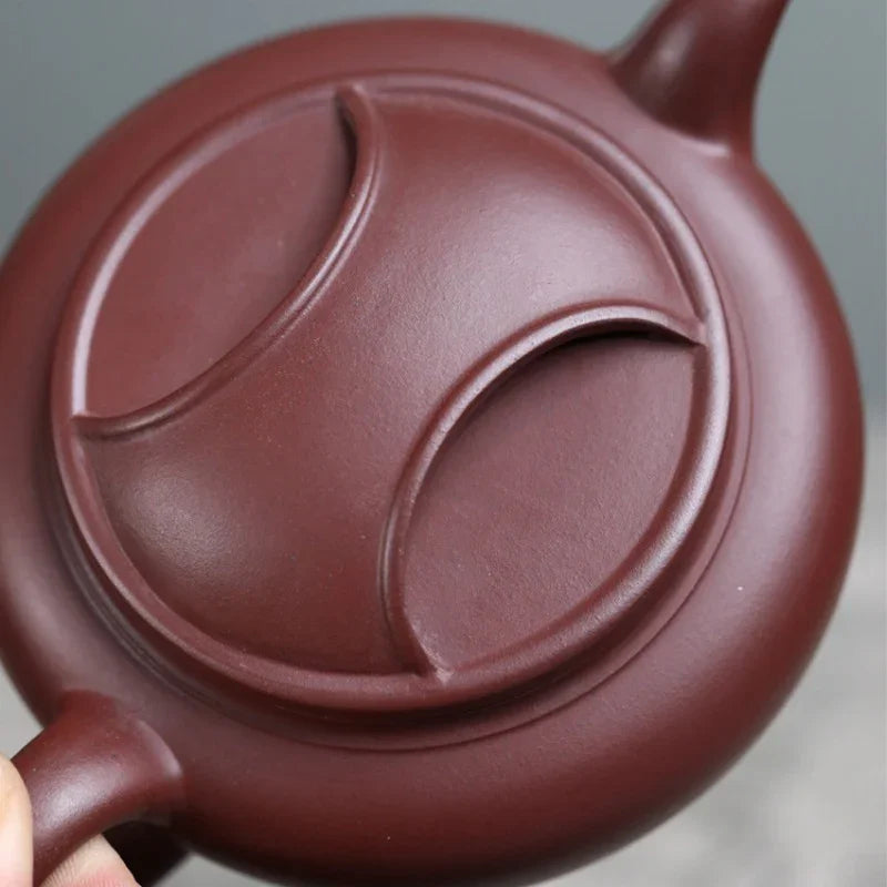 Teko Zisha Yixing Buatan Tangan Sepenuhnya [Niu Gai Lianzi Pot] (Zi Ni - 210ml)