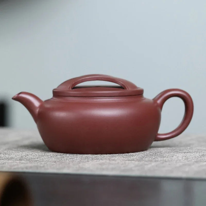 Teko Zisha Yixing Buatan Tangan Sepenuhnya [Niu Gai Lianzi Pot] (Zi Ni - 210ml)