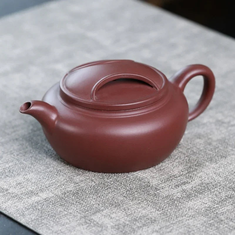 Teko Zisha Yixing Buatan Tangan Sepenuhnya [Niu Gai Lianzi Pot] (Zi Ni - 210ml)