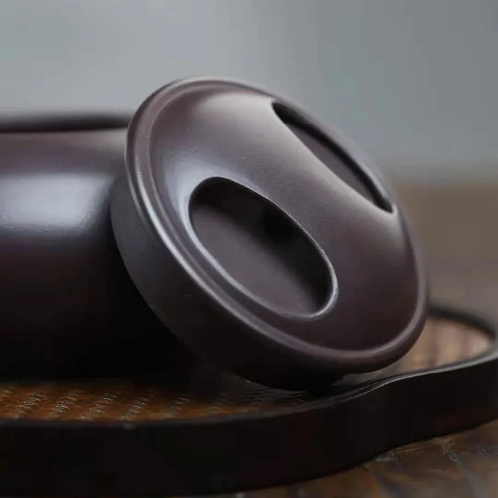 Full Handmade Yixing Zisha Teapot [Niu Gai Shi Piao Pot] (Lao Zi Ni - 250/420ml) - YIQIN TEA HOUSE | yiqinteahouse.com | 200-300ml, >300ml, full handmade zisha teapot, plain smooth, teapot, teaware