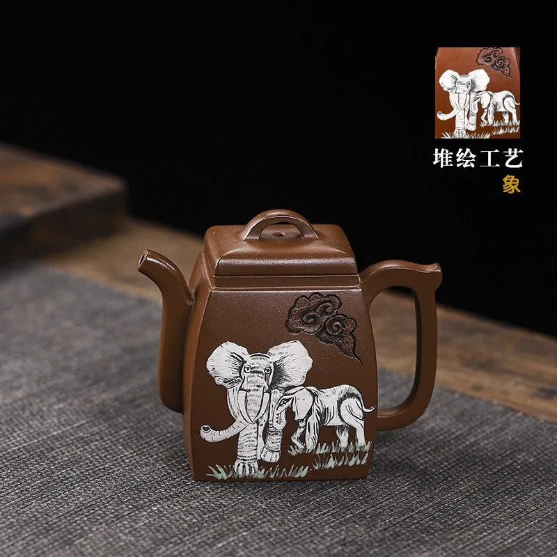 Full Handmade Yixing Zisha Teapot [Peace] (Ge Zi Ni - 130ml) - YIQIN TEA HOUSE | yiqinteahouse.com | <200ml, full handmade zisha teapot, new arrival, teapot, teaware