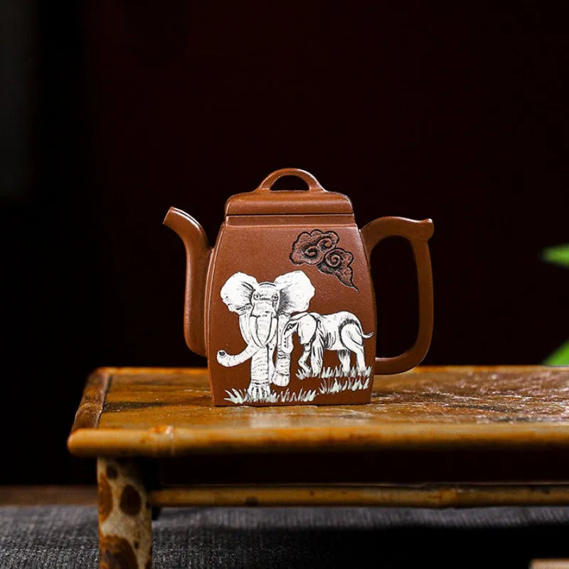 Full Handmade Yixing Zisha Teapot [Peace] (Ge Zi Ni - 130ml) - YIQIN TEA HOUSE | yiqinteahouse.com | <200ml, full handmade zisha teapot, new arrival, teapot, teaware