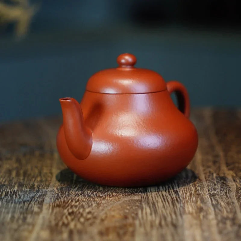 full-handmade-yixing-zisha-teapot-pear-pot-dahongpao-170ml-yiqin-tea-house-yiqinteahouse-com-4 - YIQIN TEA HOUSE 一沁茶舍 yiqinteahouse.com