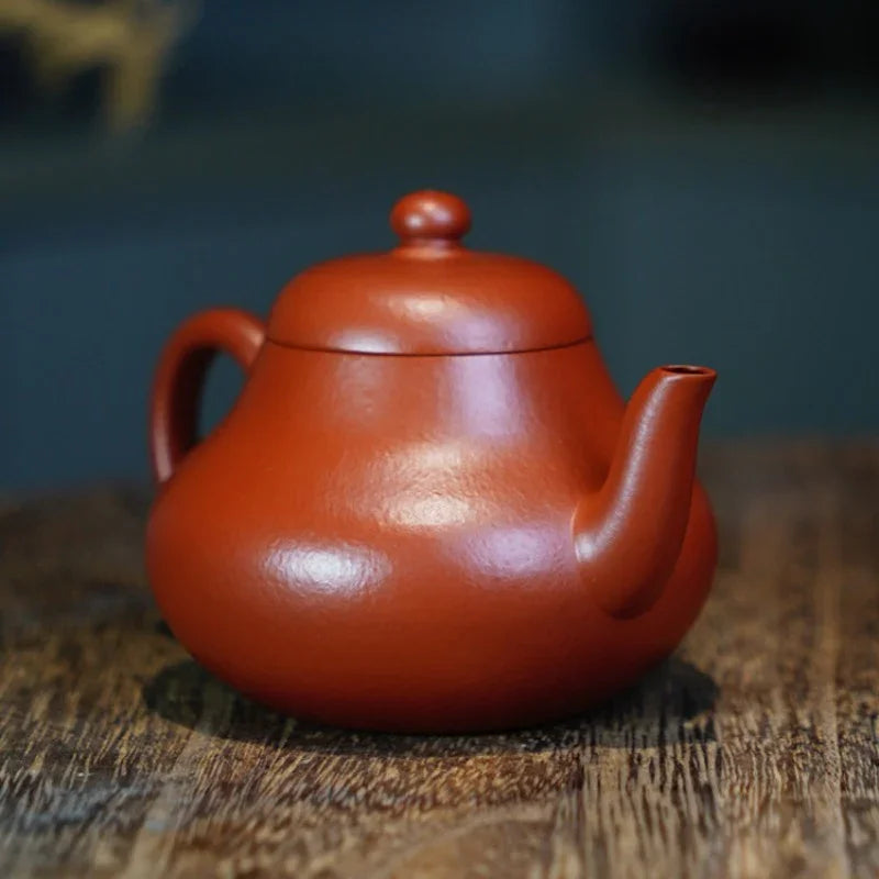 full-handmade-yixing-zisha-teapot-pear-pot-dahongpao-170ml-yiqin-tea-house-yiqinteahouse-com-5 - YIQIN TEA HOUSE 一沁茶舍 yiqinteahouse.com