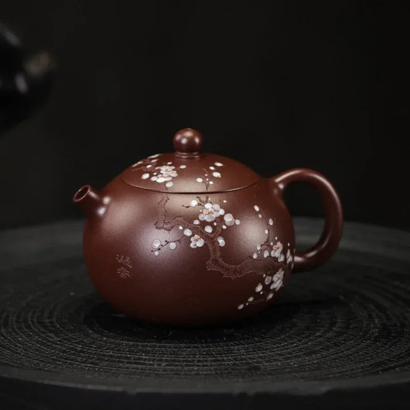 full-handmade-yixing-zisha-teapot-plum-xishi-pot-zi-ni-170ml-yiqin-tea-house-yiqinteahouse-com-4 - YIQIN TEA HOUSE 一沁茶舍 yiqinteahouse.com