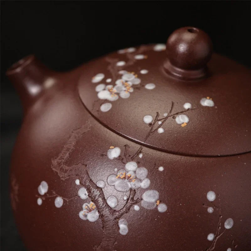 full-handmade-yixing-zisha-teapot-plum-xishi-pot-zi-ni-170ml-yiqin-tea-house-yiqinteahouse-com-8 - YIQIN TEA HOUSE 一沁茶舍 yiqinteahouse.com
