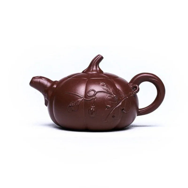 Teko Zisha Yixing Buatan Tangan Sepenuhnya [Labu] (Zi Ni - 380ml)