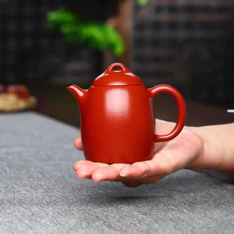 Teko Zisha Yixing Buatan Tangan Sepenuhnya [Periuk Qin Quan] (Dahongpao - 180ml)