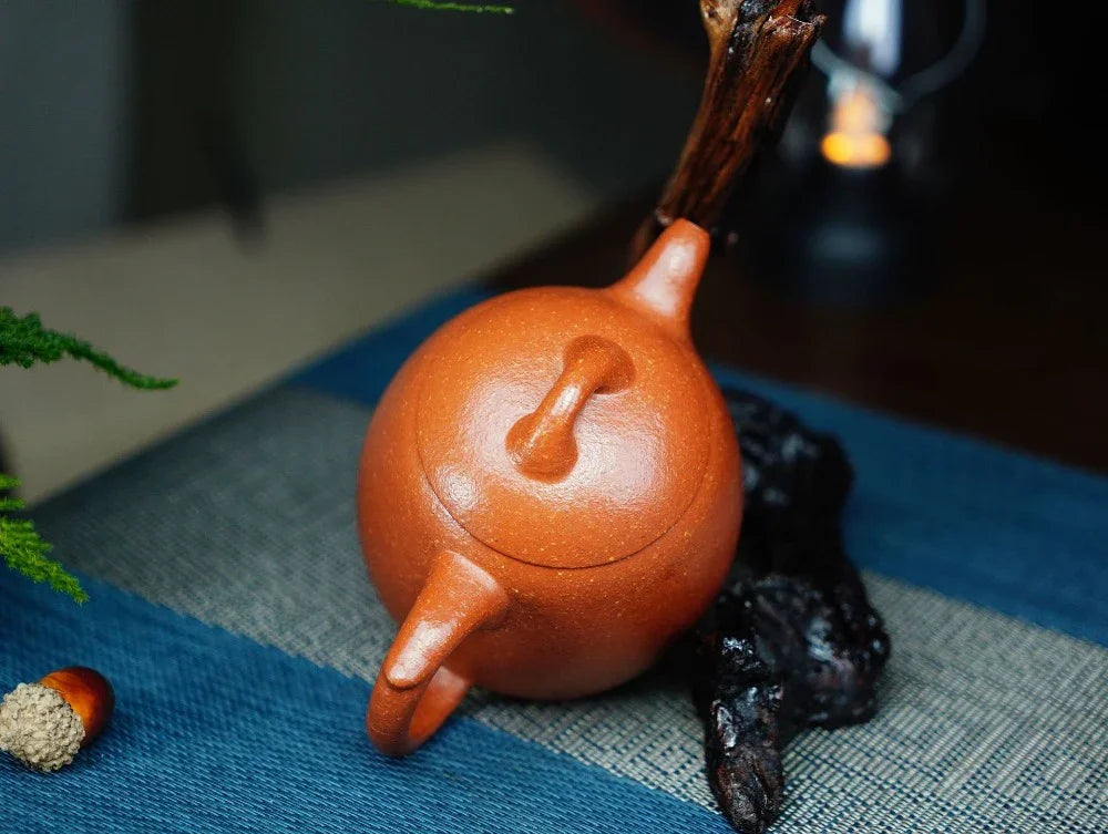 Full Handmade Yixing Zisha Teapot [Qin Quan Pot] (Li Pi Zhu Ni - 270ml) - YIQIN TEA HOUSE | yiqinteahouse.com | 200-300ml, full handmade zisha teapot, plain smooth, teapot, teaware