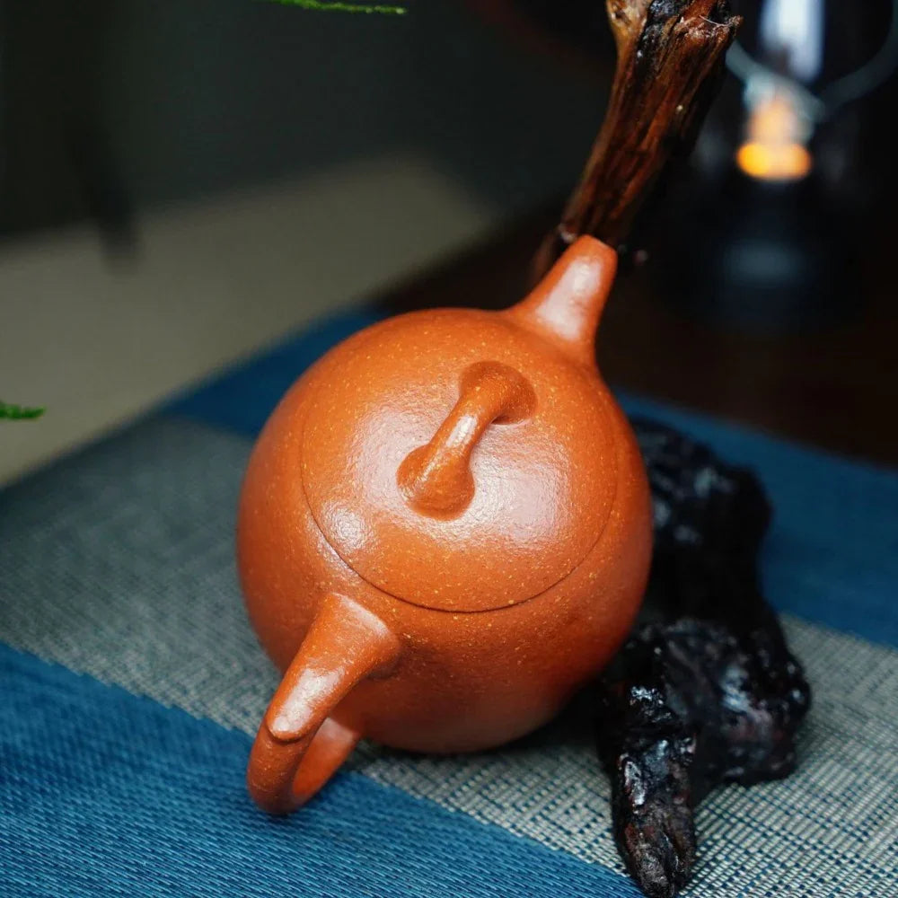 Full Handmade Yixing Zisha Teapot [Qin Quan Pot] (Li Pi Zhu Ni - 270ml) - YIQIN TEA HOUSE | yiqinteahouse.com | 200-300ml, full handmade zisha teapot, plain smooth, teapot, teaware