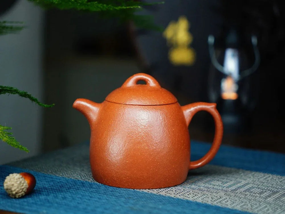 Full Handmade Yixing Zisha Teapot [Qin Quan Pot] (Li Pi Zhu Ni - 270ml) - YIQIN TEA HOUSE | yiqinteahouse.com | 200-300ml, full handmade zisha teapot, plain smooth, teapot, teaware