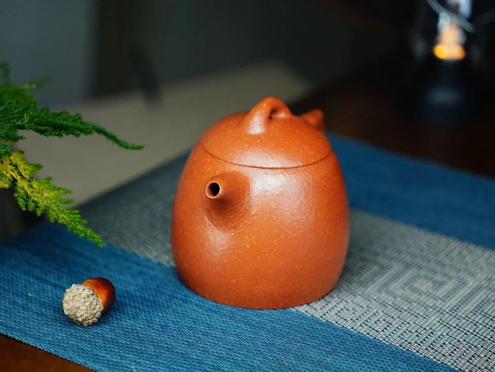 Full Handmade Yixing Zisha Teapot [Qin Quan Pot] (Li Pi Zhu Ni - 270ml) - YIQIN TEA HOUSE | yiqinteahouse.com | 200-300ml, full handmade zisha teapot, plain smooth, teapot, teaware