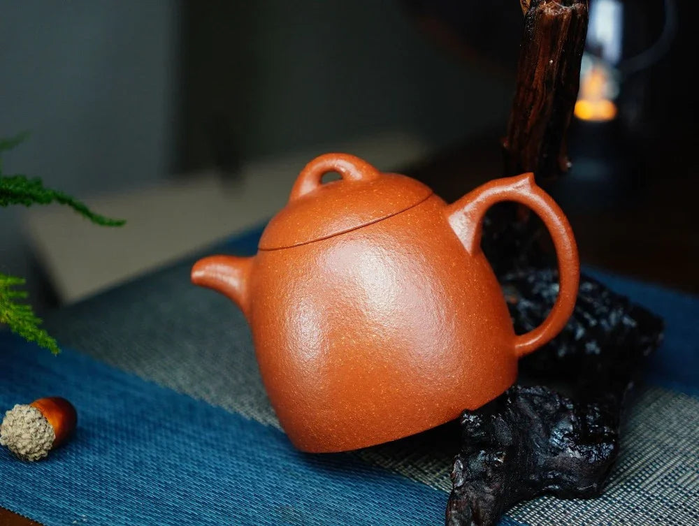 Full Handmade Yixing Zisha Teapot [Qin Quan Pot] (Li Pi Zhu Ni - 270ml) - YIQIN TEA HOUSE | yiqinteahouse.com | 200-300ml, full handmade zisha teapot, plain smooth, teapot, teaware