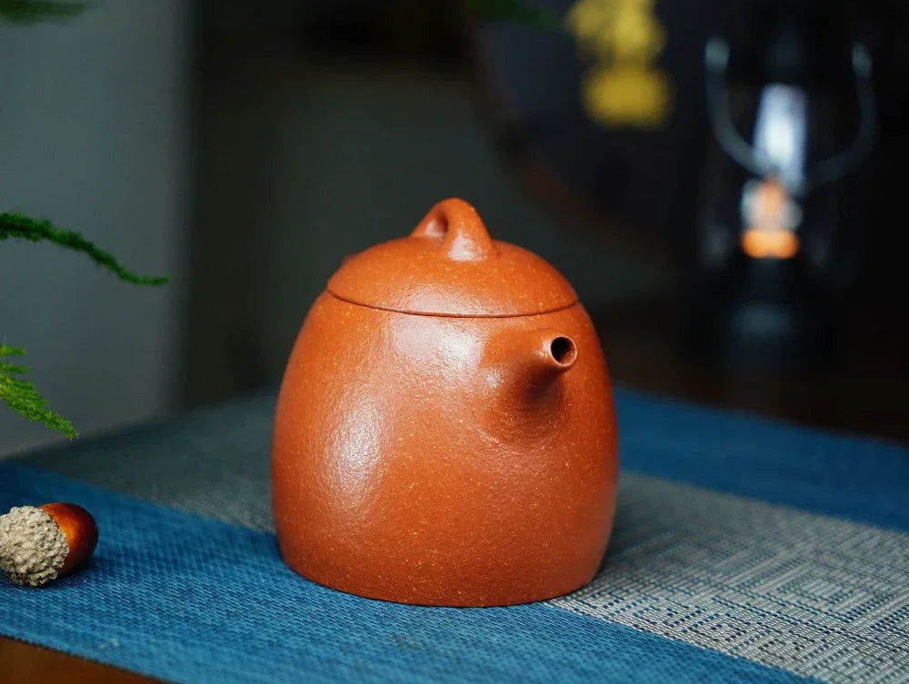 Full Handmade Yixing Zisha Teapot [Qin Quan Pot] (Li Pi Zhu Ni - 270ml) - YIQIN TEA HOUSE | yiqinteahouse.com | 200-300ml, full handmade zisha teapot, plain smooth, teapot, teaware
