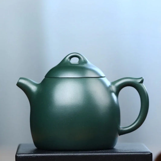 Full Handmade Yixing Zisha Teapot [Qin Quan Pot] (Lu Ni - 170ml) - YIQIN TEA HOUSE | yiqinteahouse.com | <200ml, full handmade zisha teapot, plain smooth, teapot, teaware