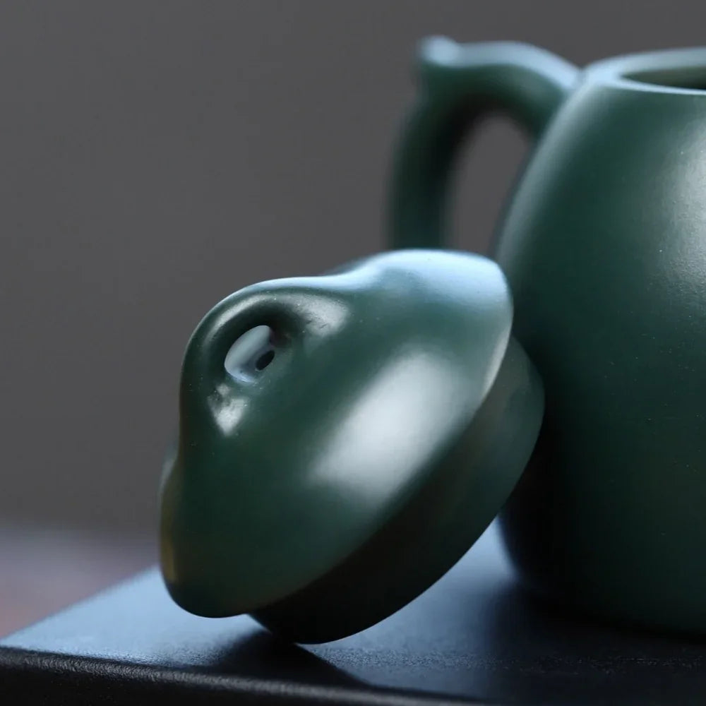Full Handmade Yixing Zisha Teapot [Qin Quan Pot] (Lu Ni - 170ml) - YIQIN TEA HOUSE | yiqinteahouse.com | <200ml, full handmade zisha teapot, plain smooth, teapot, teaware