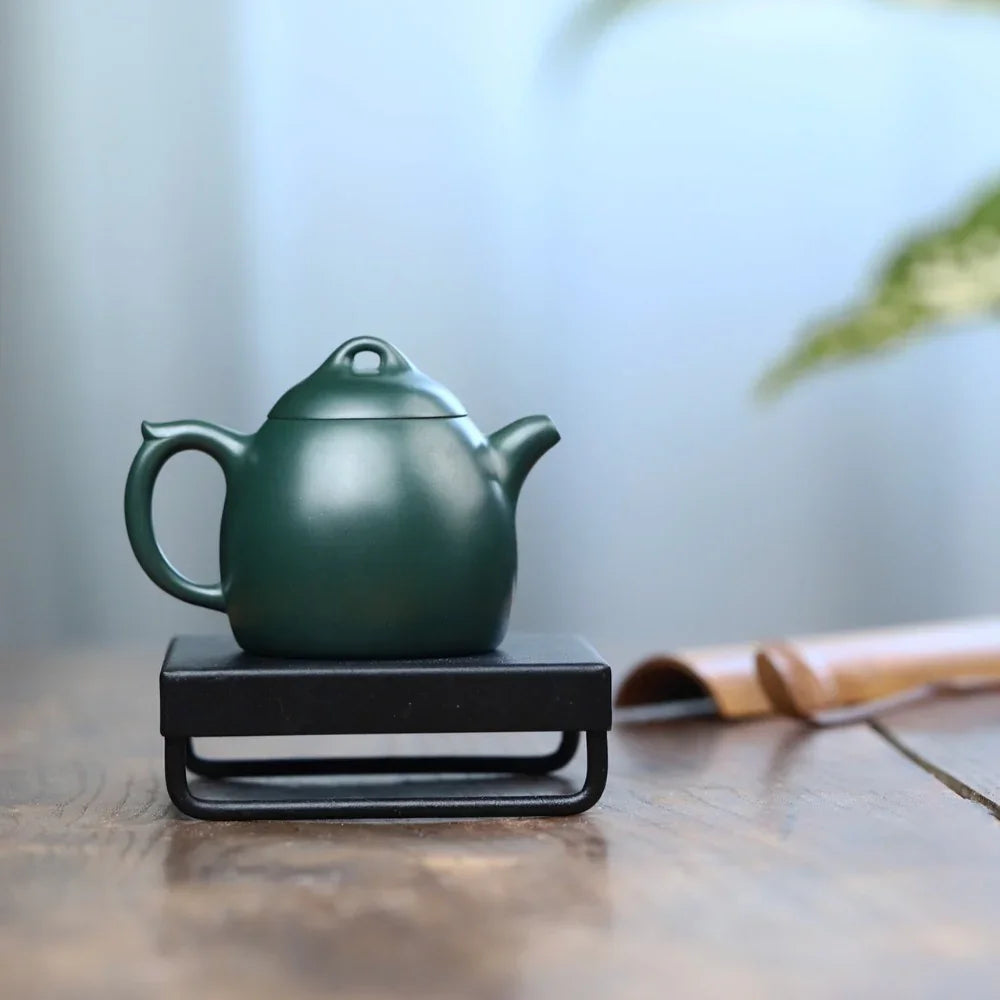 Full Handmade Yixing Zisha Teapot [Qin Quan Pot] (Lu Ni - 170ml) - YIQIN TEA HOUSE | yiqinteahouse.com | <200ml, full handmade zisha teapot, plain smooth, teapot, teaware