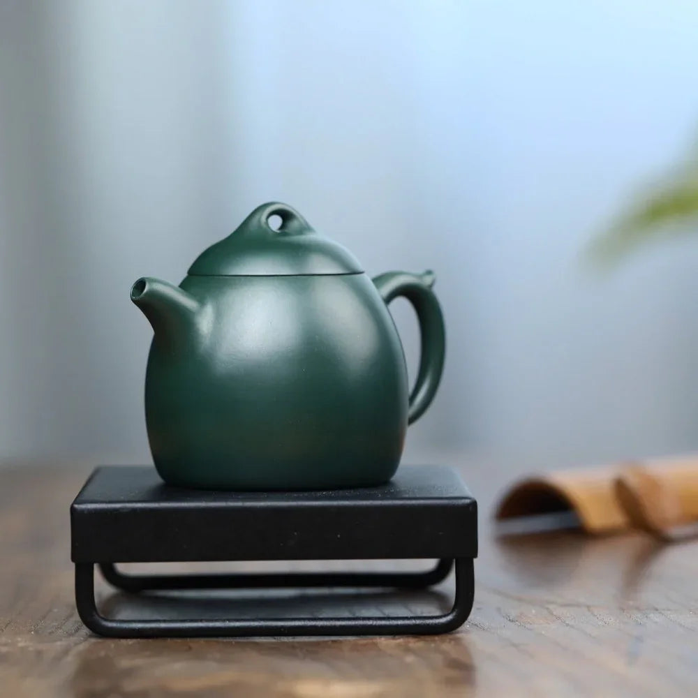 Full Handmade Yixing Zisha Teapot [Qin Quan Pot] (Lu Ni - 170ml) - YIQIN TEA HOUSE | yiqinteahouse.com | <200ml, full handmade zisha teapot, plain smooth, teapot, teaware