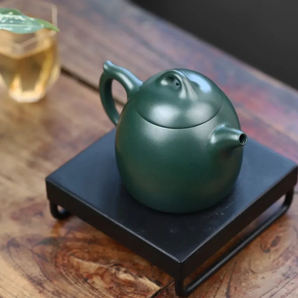 Full Handmade Yixing Zisha Teapot [Qin Quan Pot] (Lu Ni - 170ml) - YIQIN TEA HOUSE | yiqinteahouse.com | <200ml, full handmade zisha teapot, plain smooth, teapot, teaware