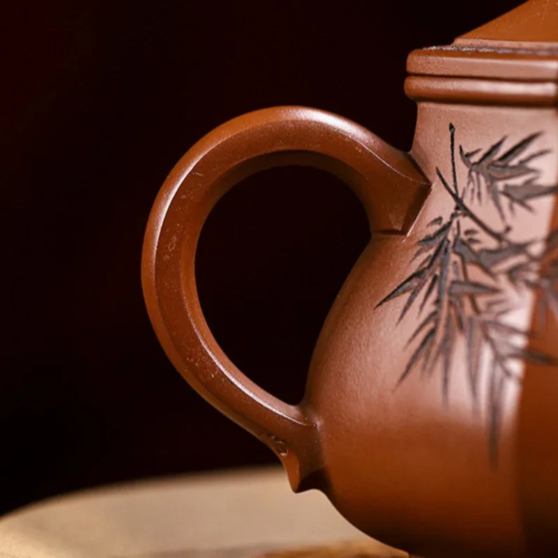 Full Handmade Yixing Zisha Teapot [Qing Feng Xu Lai] (Ge Zi Ni - 300ml) - YIQIN TEA HOUSE | yiqinteahouse.com | 200-300ml, full handmade zisha teapot, teapot, teaware