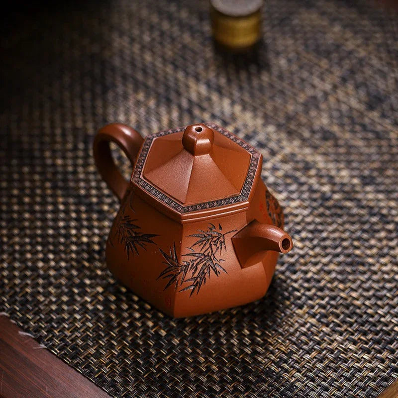 Full Handmade Yixing Zisha Teapot [Qing Feng Xu Lai] (Ge Zi Ni - 300ml) - YIQIN TEA HOUSE | yiqinteahouse.com | 200-300ml, full handmade zisha teapot, teapot, teaware
