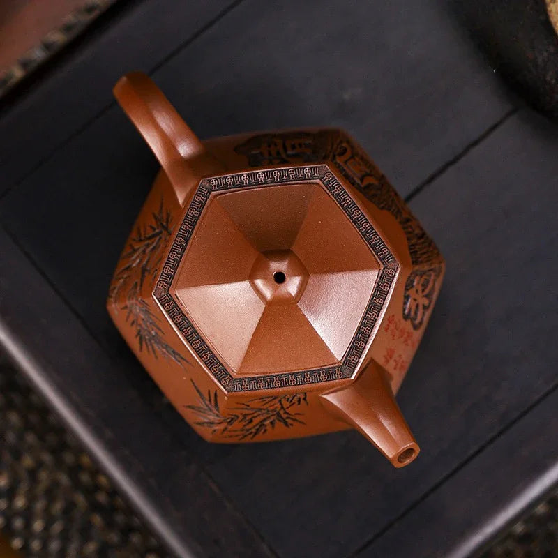 Full Handmade Yixing Zisha Teapot [Qing Feng Xu Lai] (Ge Zi Ni - 300ml) - YIQIN TEA HOUSE | yiqinteahouse.com | 200-300ml, full handmade zisha teapot, teapot, teaware