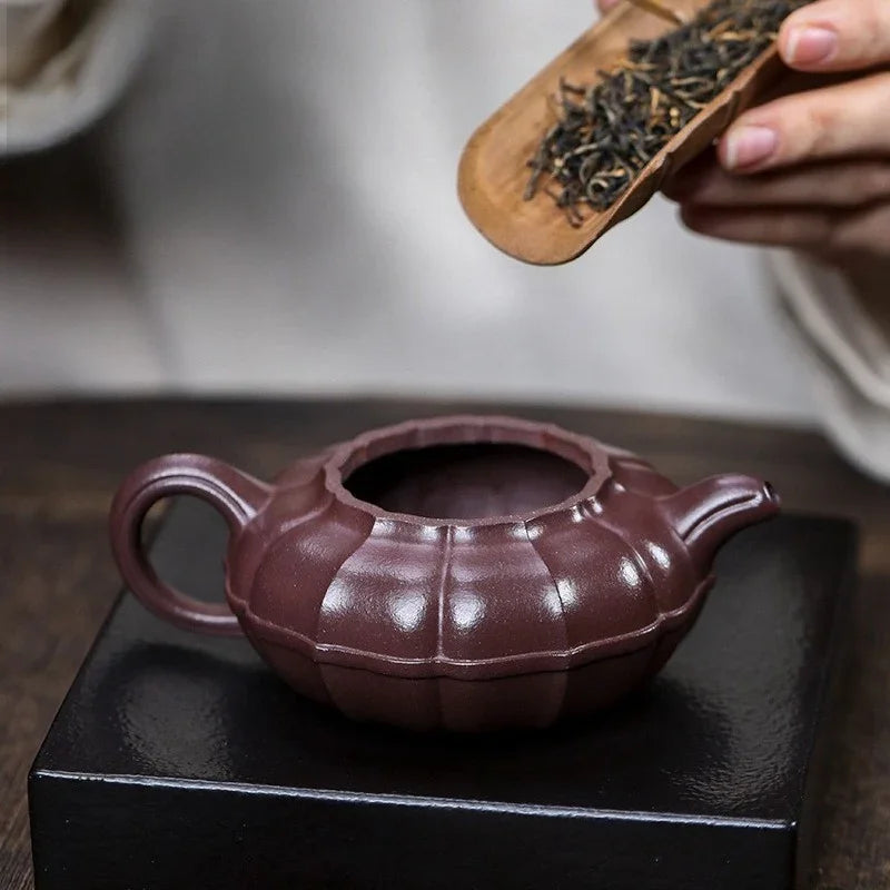 Teko Yixing Zisha Buatan Tangan Sepenuhnya [Qing Yuan] (Zi Ni - 200ml)