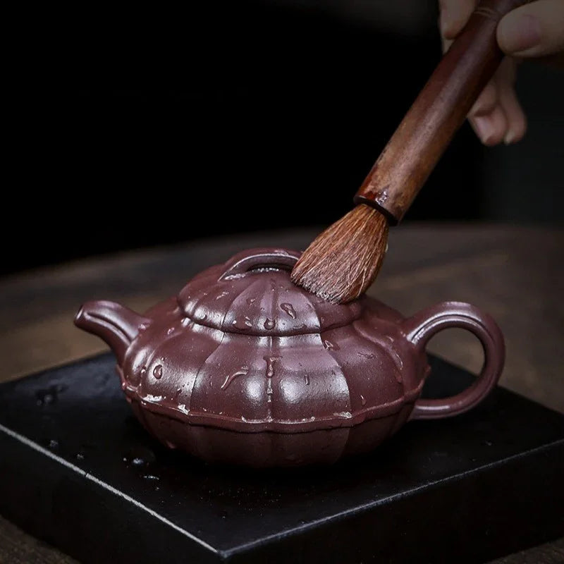 Teko Yixing Zisha Buatan Tangan Sepenuhnya [Qing Yuan] (Zi Ni - 200ml)