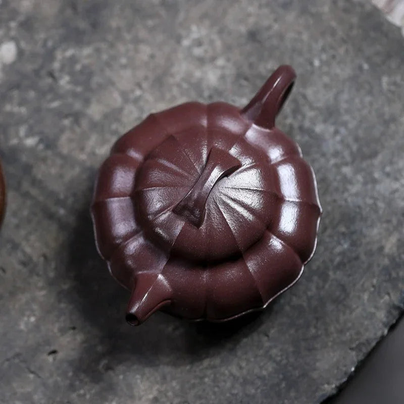 Teko Yixing Zisha Buatan Tangan Sepenuhnya [Qing Yuan] (Zi Ni - 200ml)
