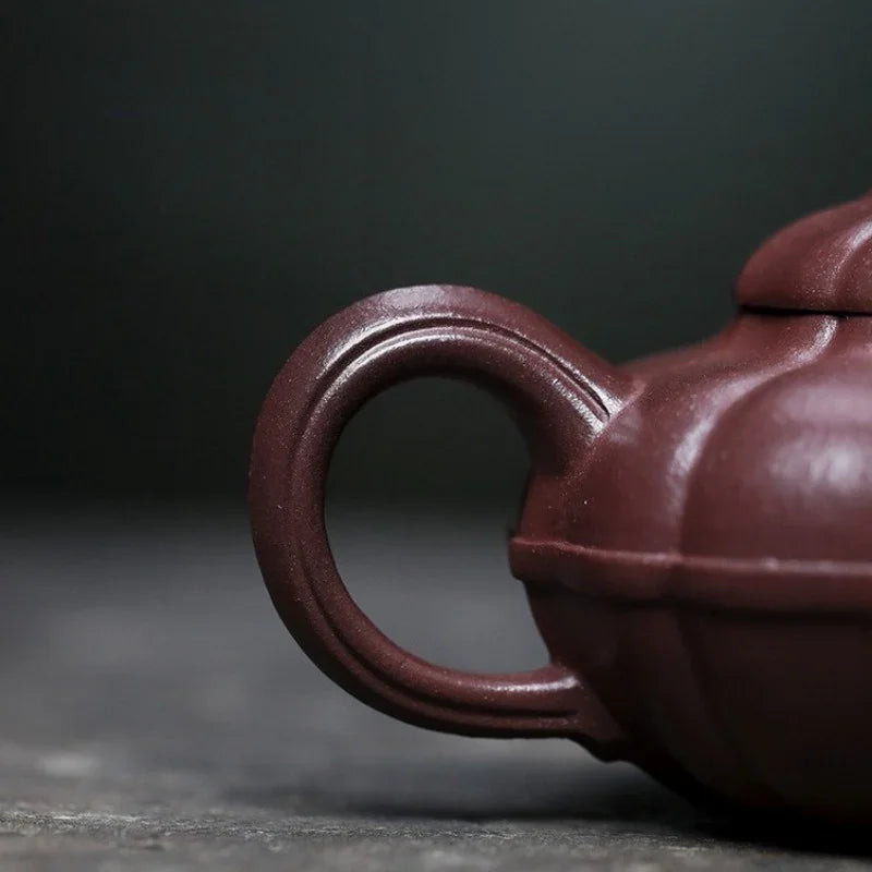 Teko Yixing Zisha Buatan Tangan Sepenuhnya [Qing Yuan] (Zi Ni - 200ml)
