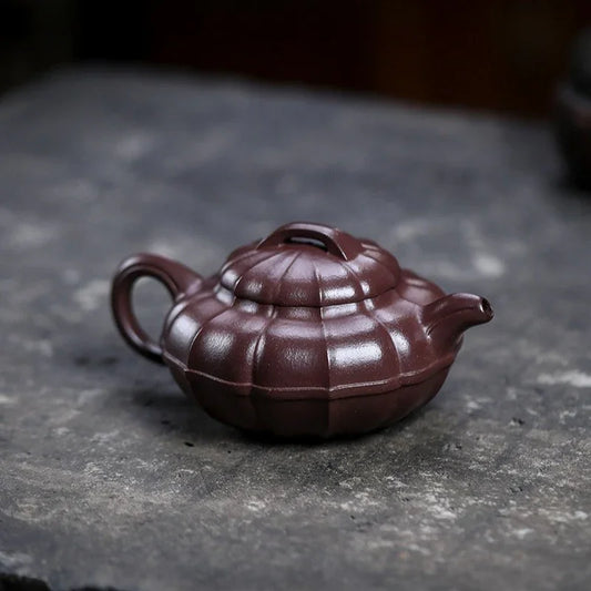 全手工宜兴紫砂茶壶 [清圆] (紫泥 - 200ml)]
