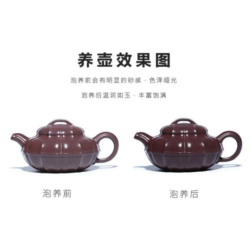 Teko Yixing Zisha Buatan Tangan Sepenuhnya [Qing Yuan] (Zi Ni - 200ml)